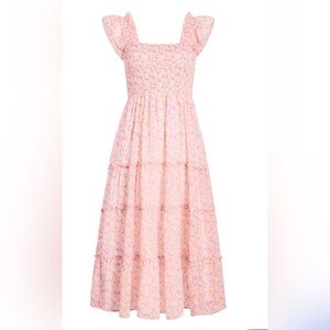 Hill House Ellie Nap Dress - Pansy in Pink Multi Georgette - Size M